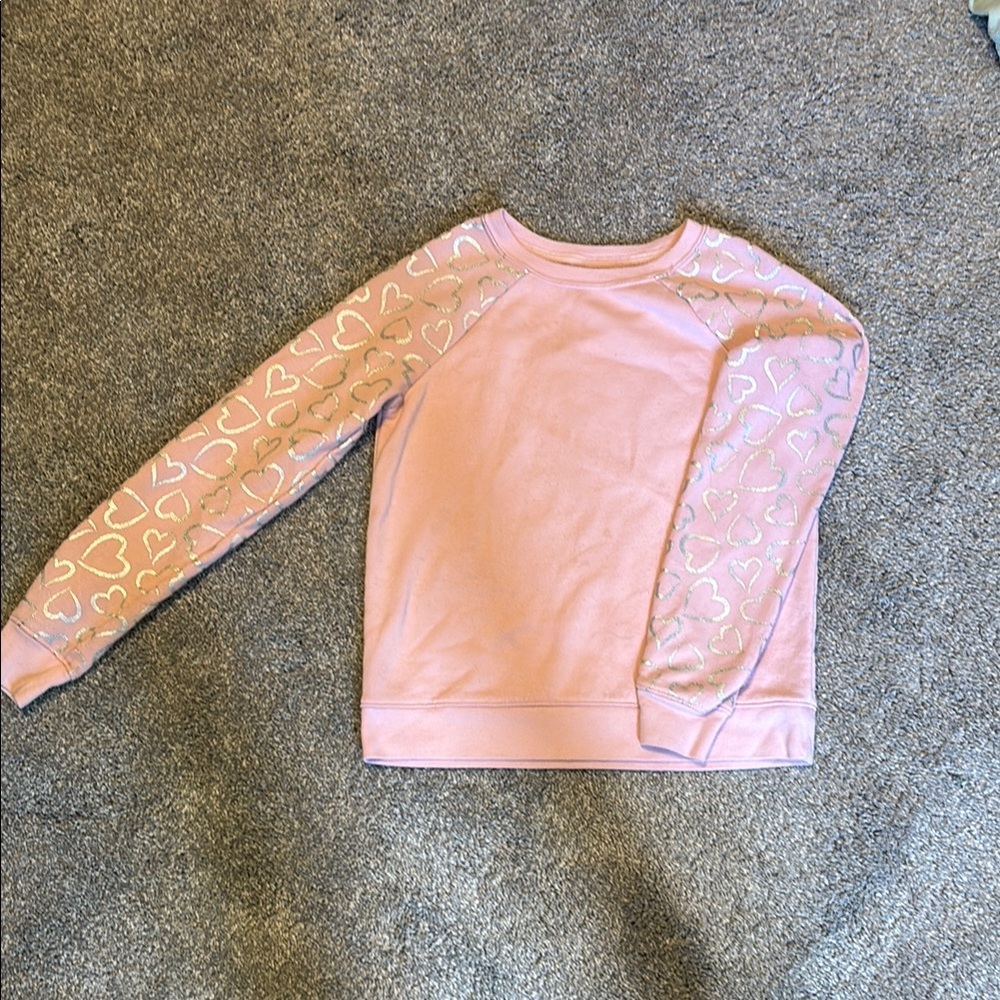 Athletic Works Pink Heart Sweater for Kids